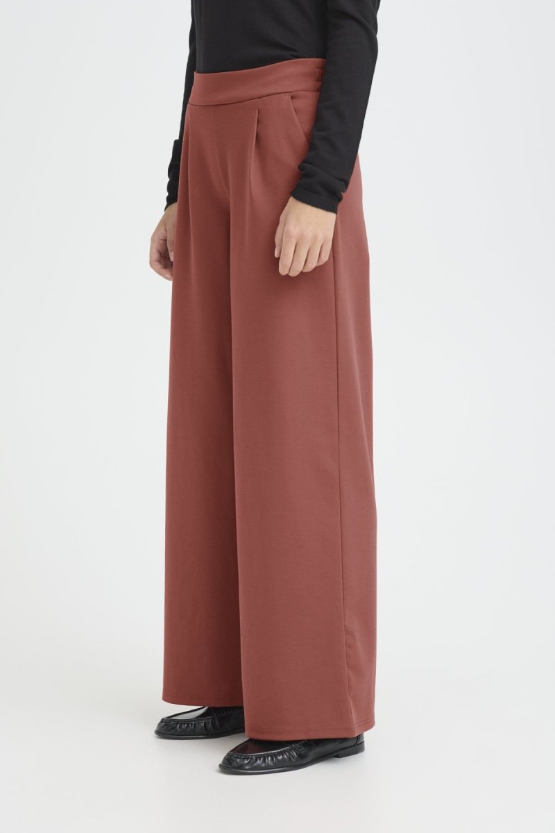Cowhide Broeken - Ihkate Sus Long Wide Pants 2 ss26 van Ichi