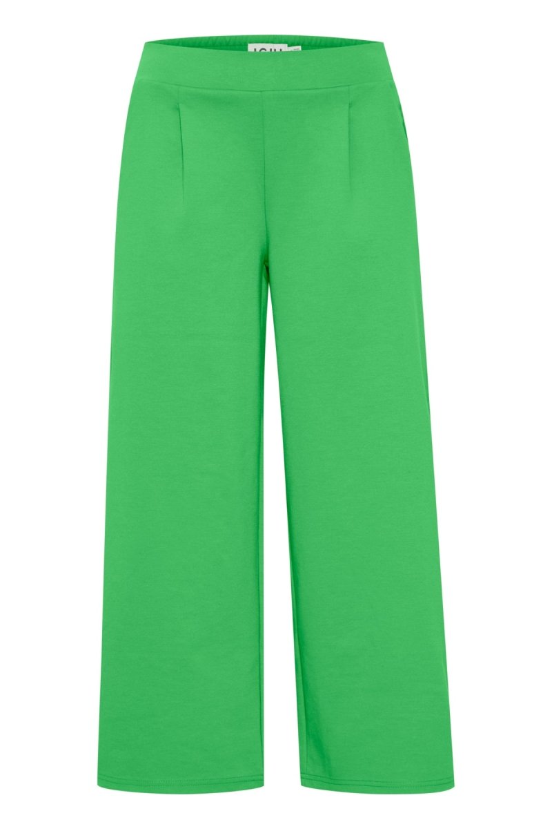 Kelly Green Broeken - Ihkate Sus Wide Pants - SS26 van Ichi