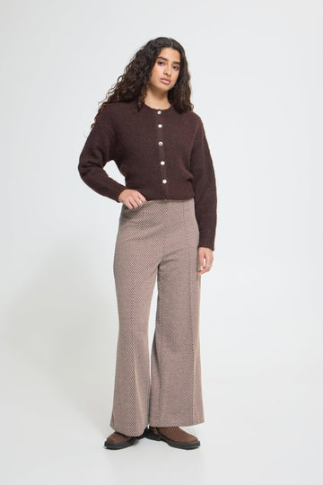 Ihkate Twillish Wide Pants van Ichi – Broeken voor dames | Meisjes Brugge