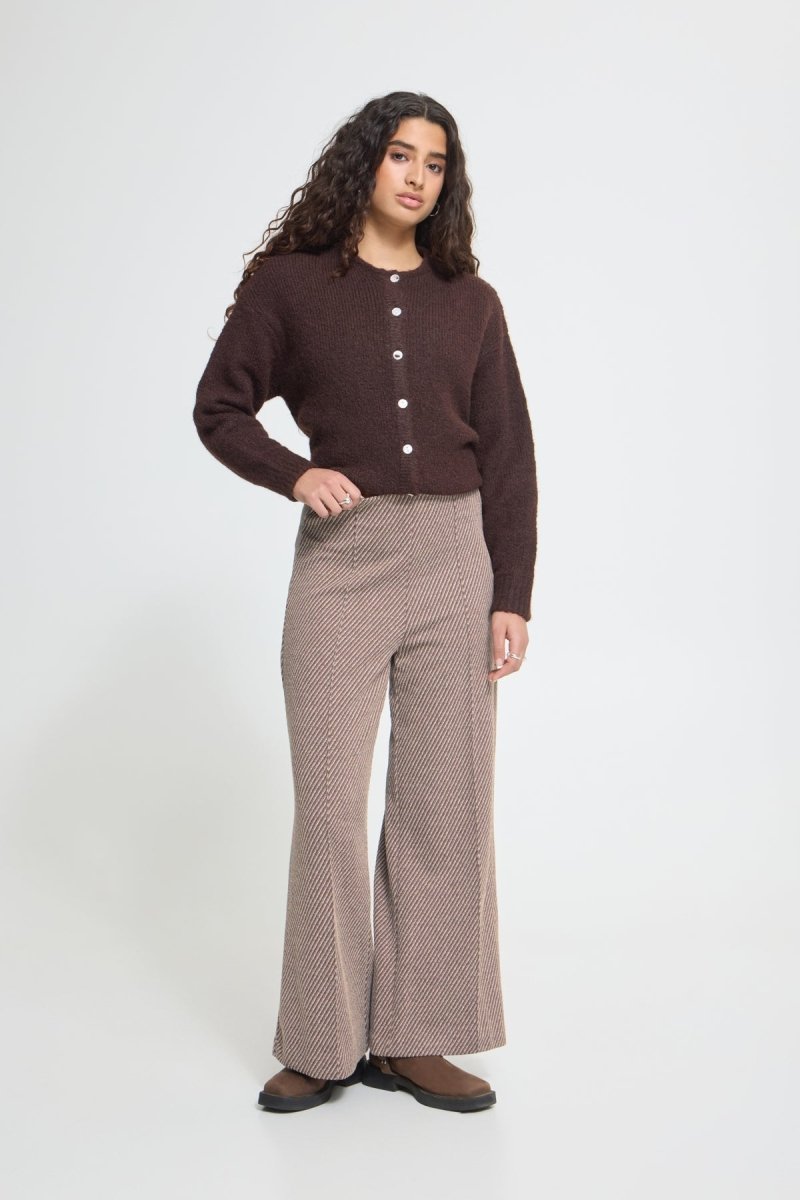 Ihkate Twillish Wide Pants van Ichi – Broeken voor dames | Meisjes Brugge