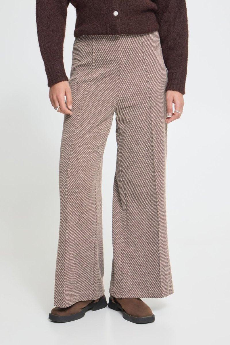 Ihkate Twillish Wide Pants van Ichi – Broeken voor dames | Meisjes Brugge