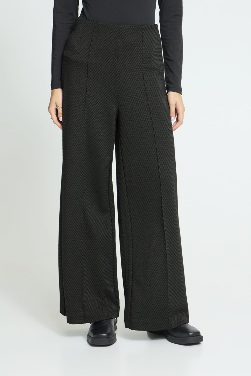 Ihkate Twillish Wide Pants van Ichi – Broeken voor dames | Meisjes Brugge
