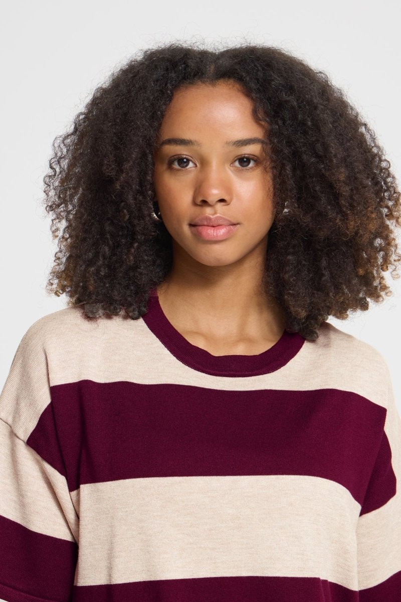 Ihluls Loose Ss Top van Ichi – Pulls voor dames | Meisjes Brugge