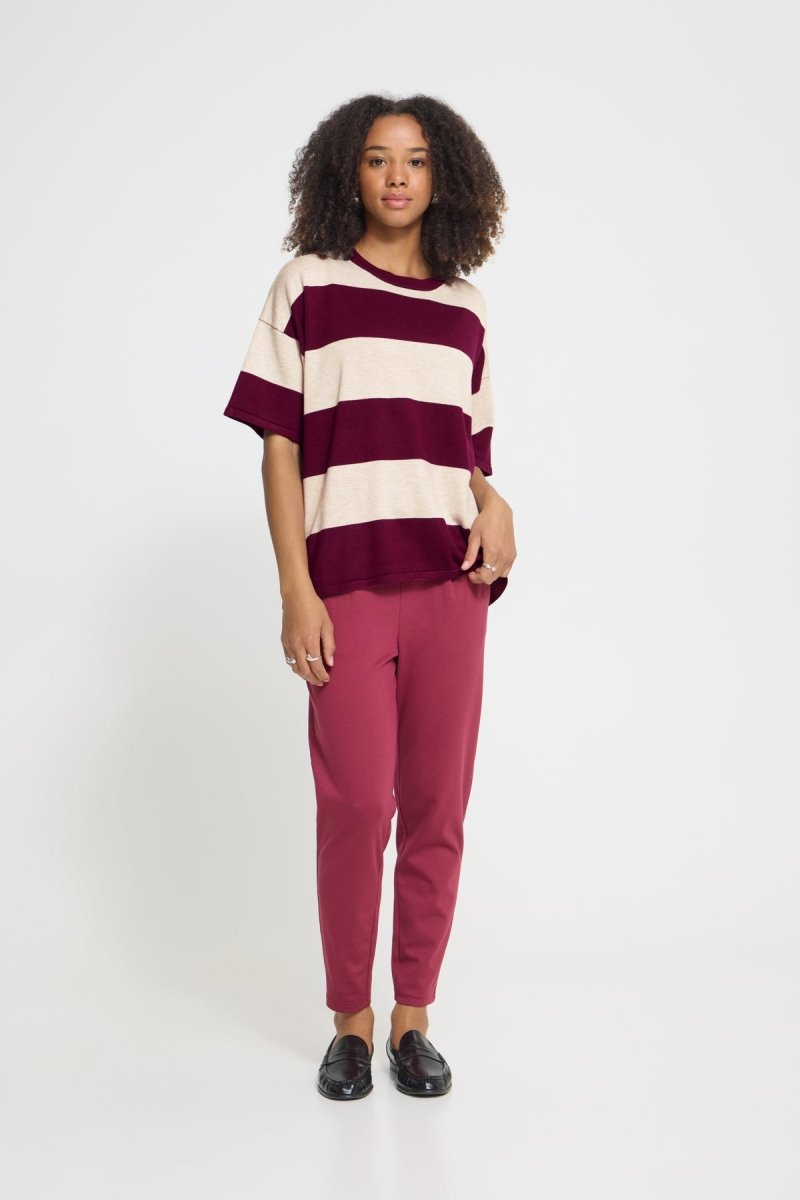 Ihluls Loose Ss Top van Ichi – Pulls voor dames | Meisjes Brugge