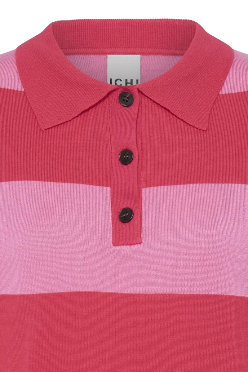 Ihluls Polo Shortsleeve van Ichi – Tops voor dames | Meisjes Brugge