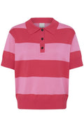 Ihluls Polo Shortsleeve van Ichi – Tops voor dames | Meisjes Brugge