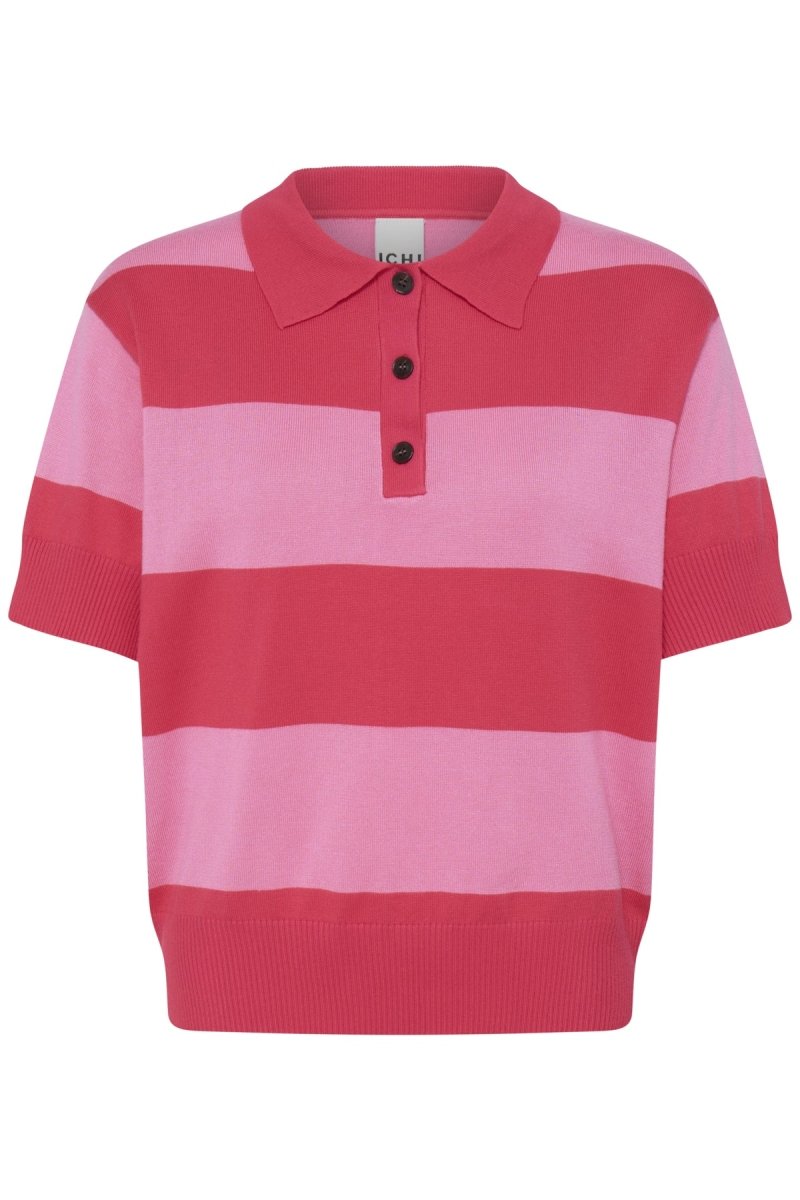 Ihluls Polo Shortsleeve van Ichi – Tops voor dames | Meisjes Brugge