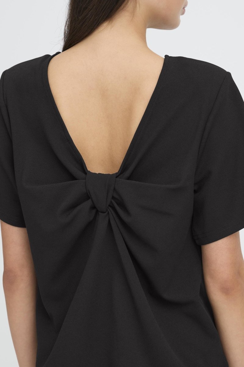 Black T-shirts - Ihmatine Ss Top van Ichi