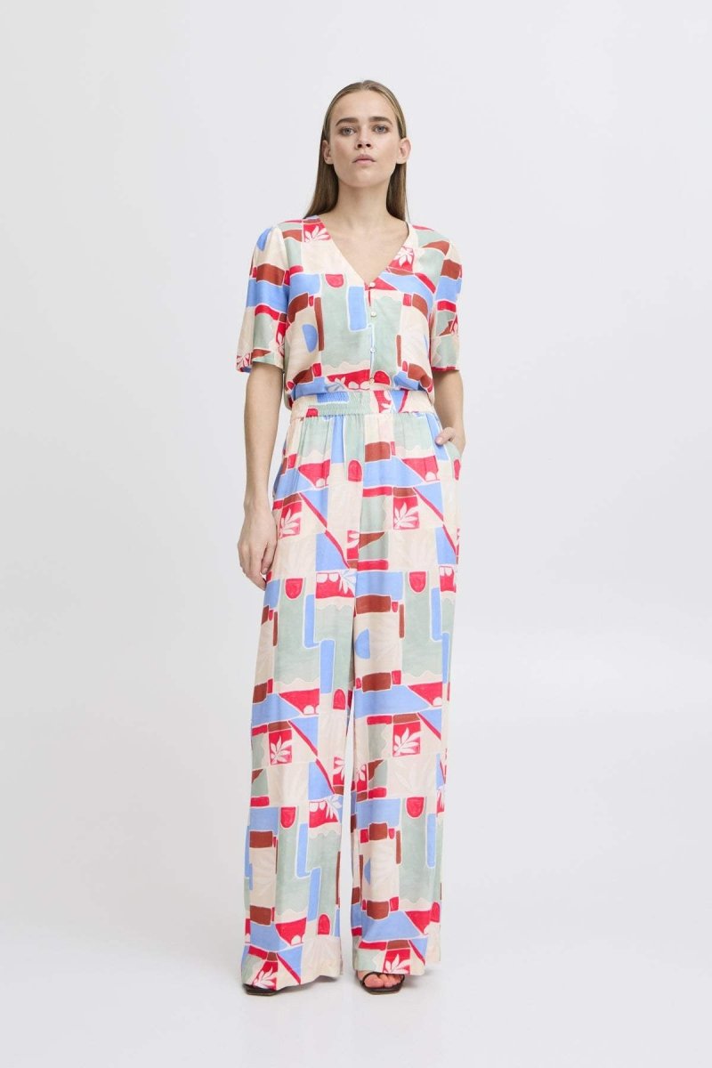 Ihnasreen Pants 2 - koop Broeken van Ichi bij Meisjes Brugge