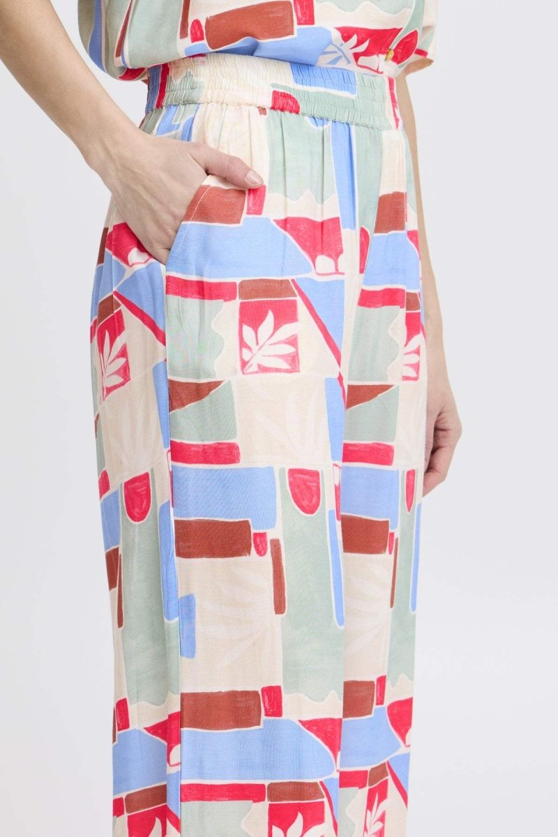 Ihnasreen Pants 2 - koop Broeken van Ichi bij Meisjes Brugge