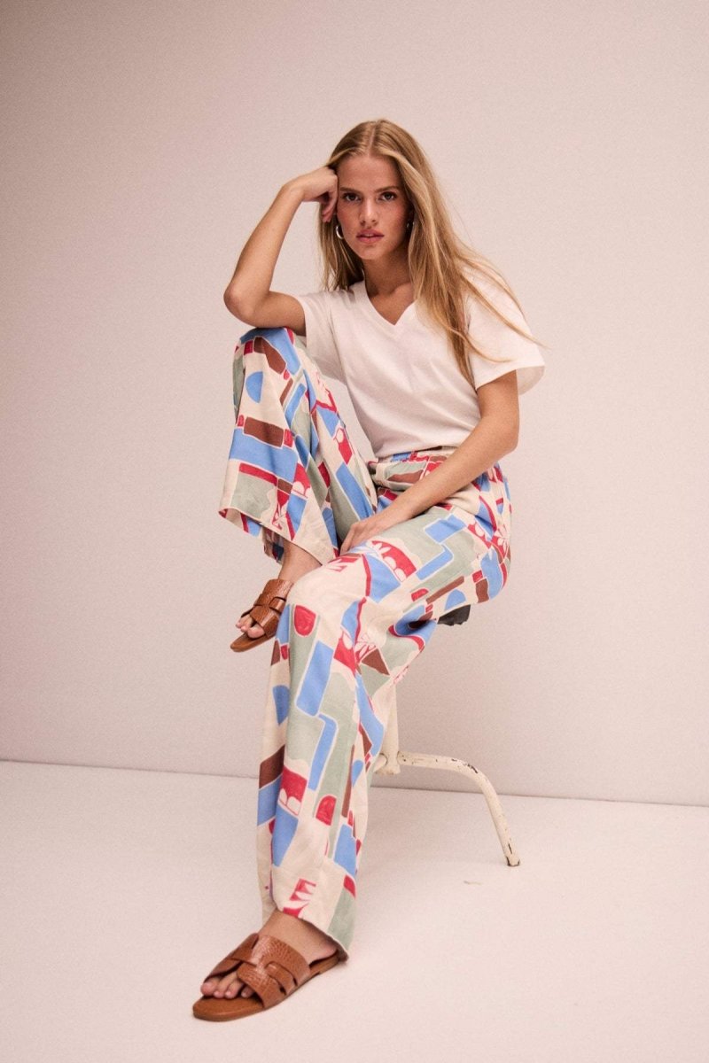 Ihnasreen Pants 2 - koop Broeken van Ichi bij Meisjes Brugge