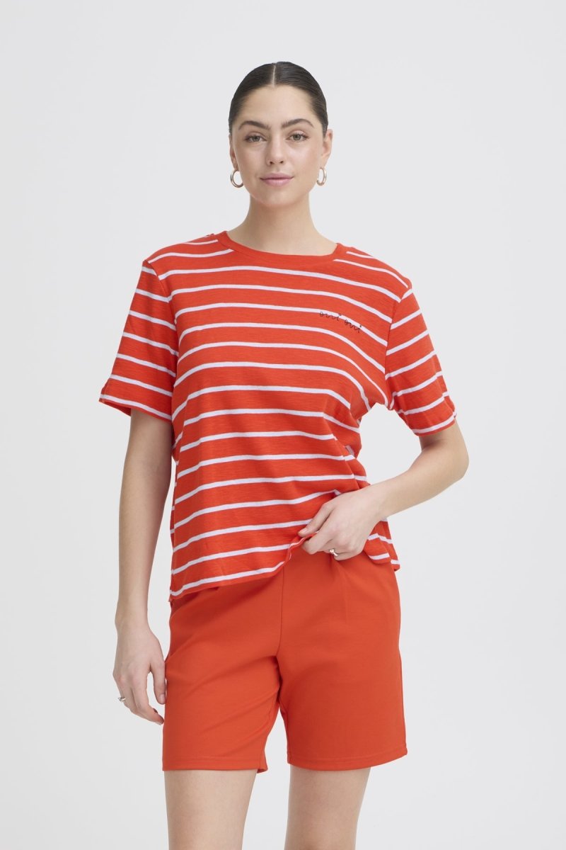 Ihnova Ss3 T-shirt van Ichi – T-shirts voor dames | Meisjes Brugge