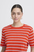 Fiery Red Powder Blue T-shirts - Ihnova Ss3 T-shirt van Ichi