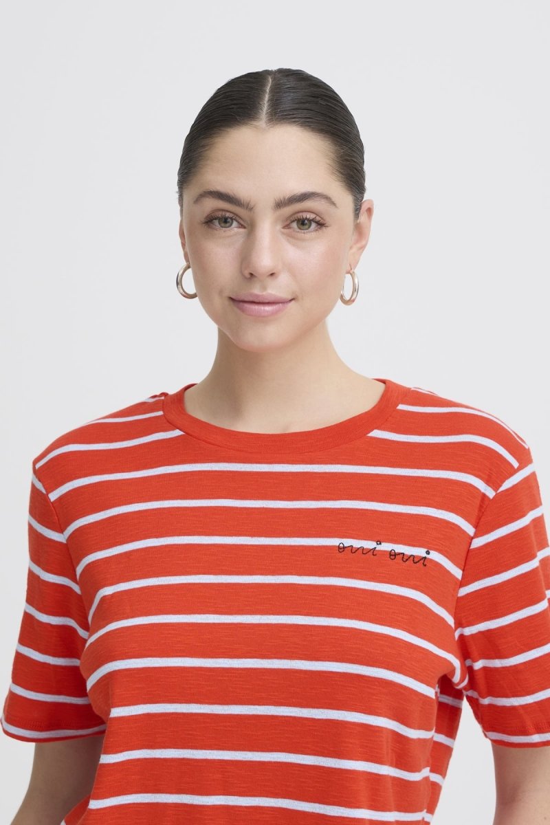 Fiery Red Powder Blue T-shirts - Ihnova Ss3 T-shirt van Ichi