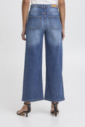 Ihtwiggy Cropped High Waist - koop Jeans van Ichi bij Meisjes Brugge