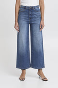 Ihtwiggy Cropped High Waist - koop Jeans van Ichi bij Meisjes Brugge