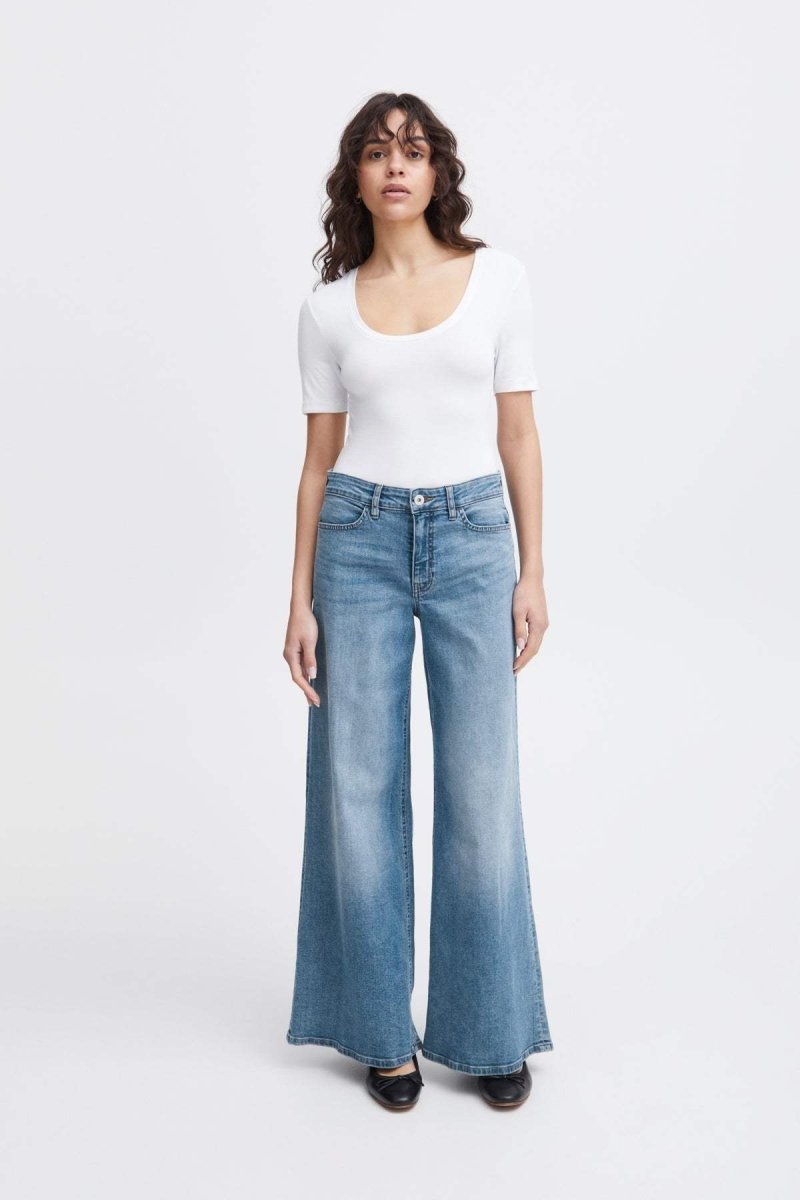 Ihtwiggy Wide Jeans - SS25 - koop Jeans van Ichi bij Meisjes Brugge