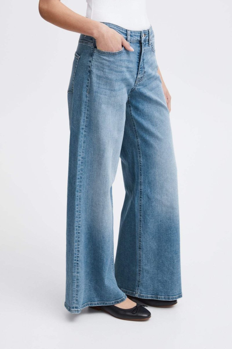 Ihtwiggy Wide Jeans - SS25 - koop Jeans van Ichi bij Meisjes Brugge
