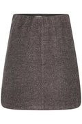 Coffee Bean Melange Rokken - Ihwooly Skirt 5 van Ichi