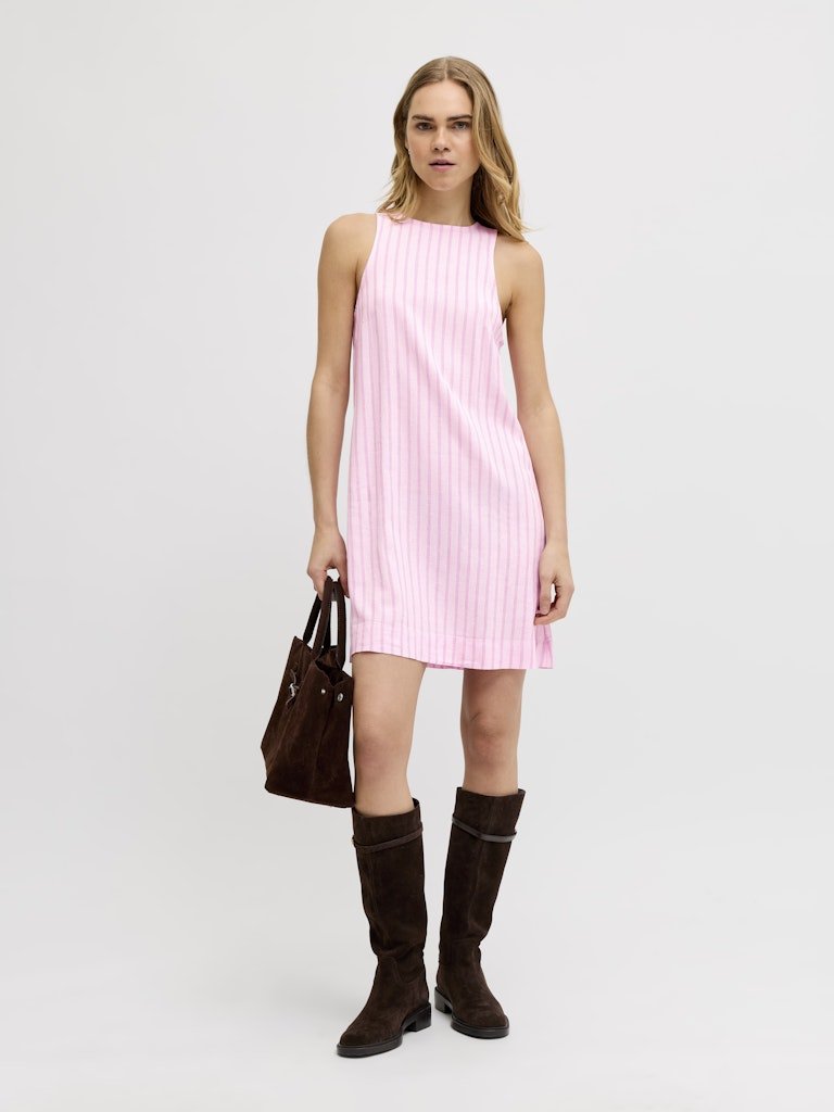 Jxalmira Linen Blend Short Sl Dress van JJXX – Jurken voor dames | Meisjes Brugge