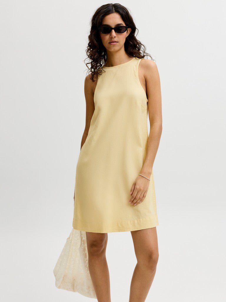 Jxalmira Linen Blend Short Sl Dress van JJXX – Jurken voor dames | Meisjes Brugge