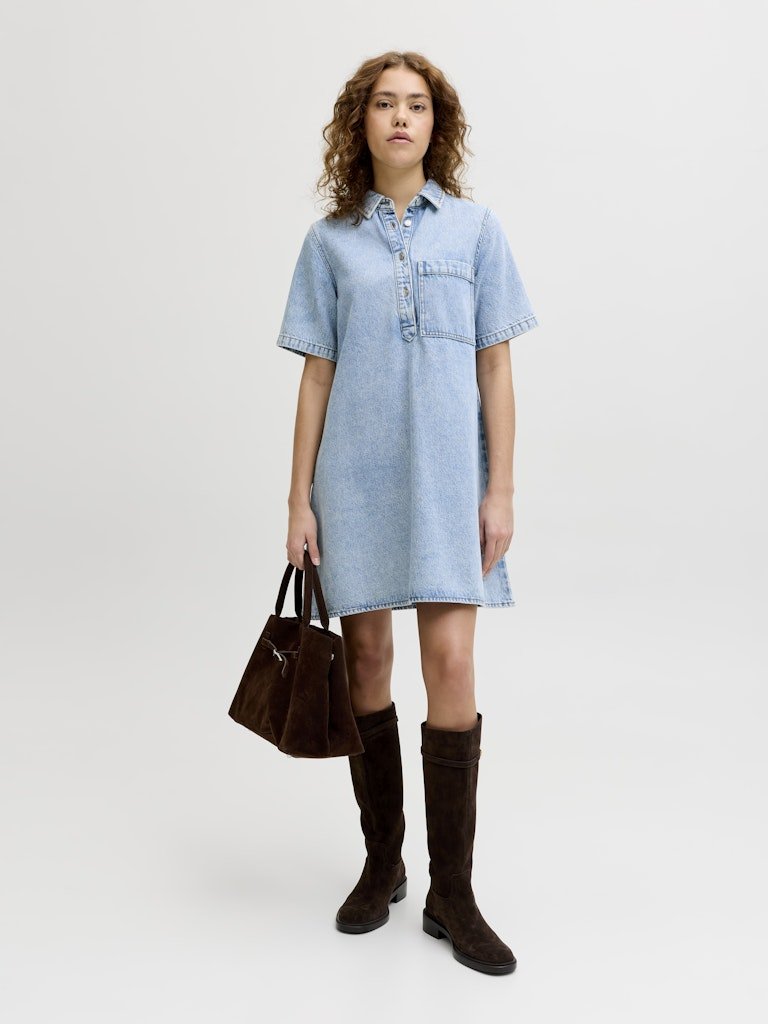 Jxamara Sille Ss Short Denim Dress van JJXX – Jurken voor dames | Meisjes Brugge
