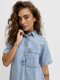 Jxamara Sille Ss Short Denim Dress van JJXX – Jurken voor dames | Meisjes Brugge