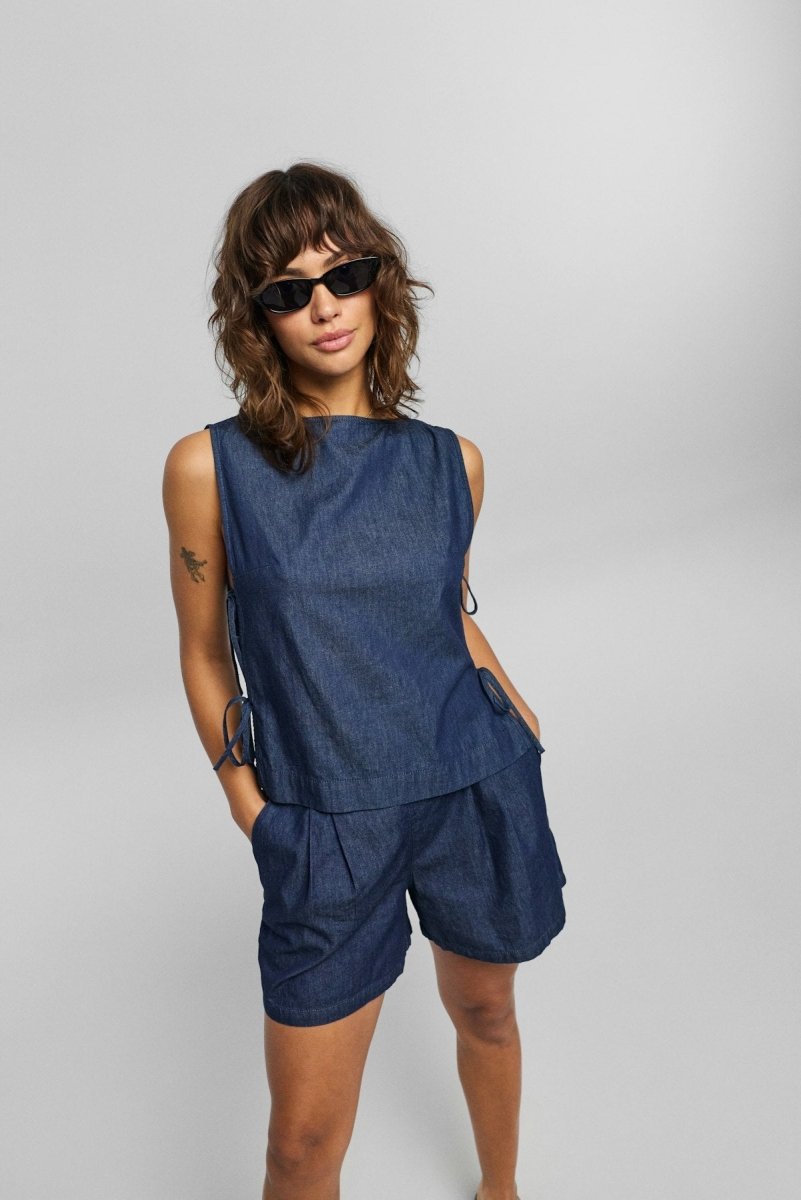 Jxdebby Almira Chambray Hw Shorts – Shorts voor dames in kleur | Meisjes
