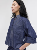 Jxdebby Breeze Chambray 3/4 Shirt van JJXX – Shirts voor dames | Meisjes Brugge