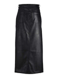 Rokken Jxelva Long Mw Faux Leather Skirt van JJXX