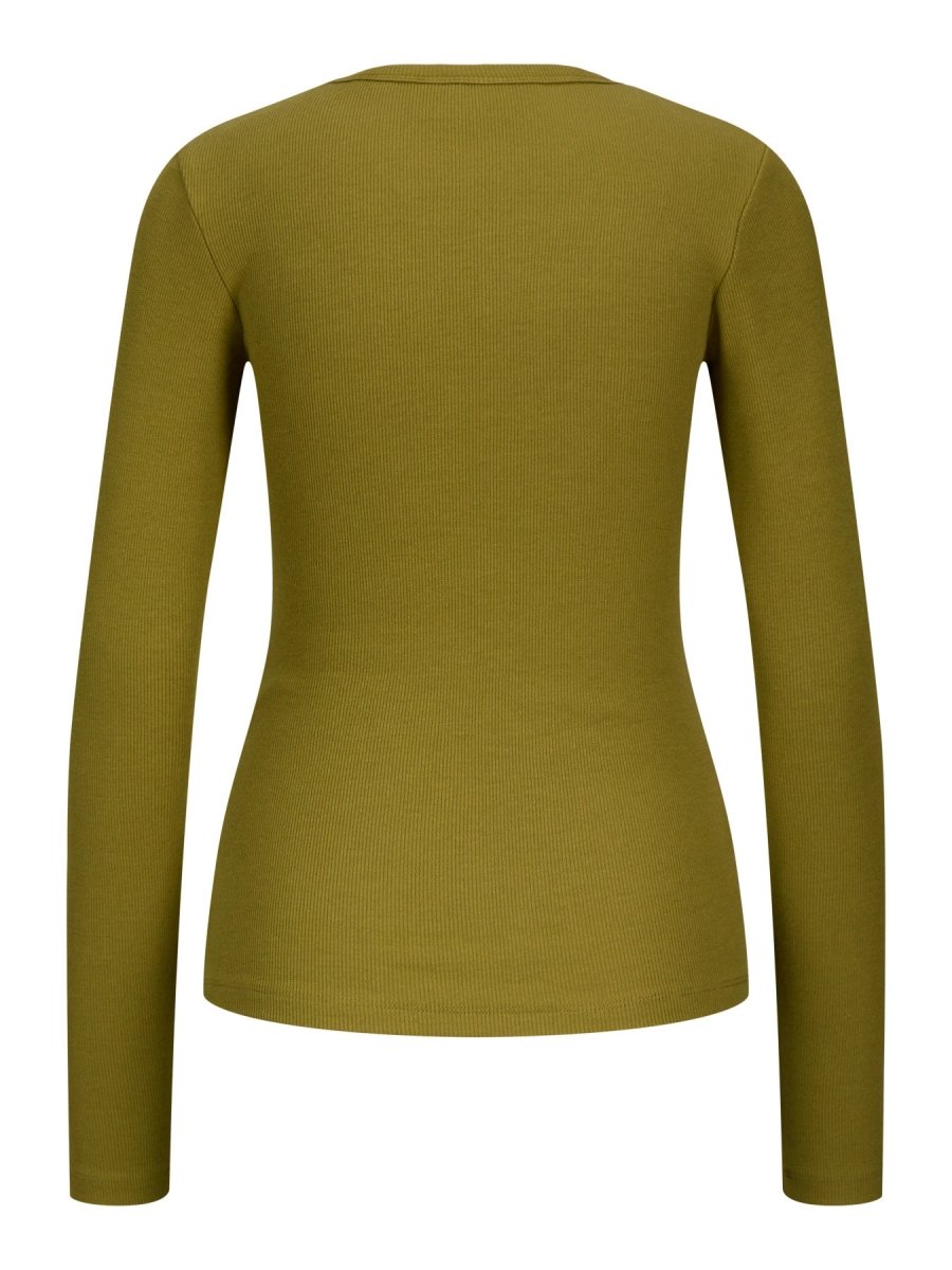 Jxfreya Str Ls Rib Tee Jrs Noos - AW26 van JJXX – Tops voor dames | Meisjes Brugge