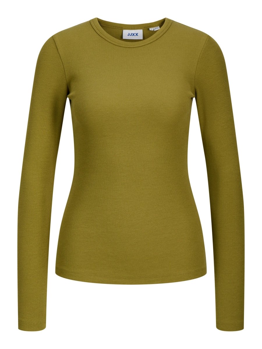 Jxfreya Str Ls Rib Tee Jrs Noos - AW26 van JJXX – Tops voor dames | Meisjes Brugge