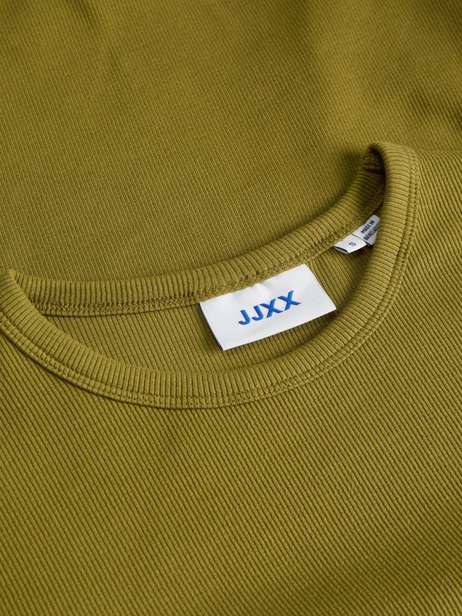 Jxfreya Str Ls Rib Tee Jrs Noos - AW26 van JJXX – Tops voor dames | Meisjes Brugge