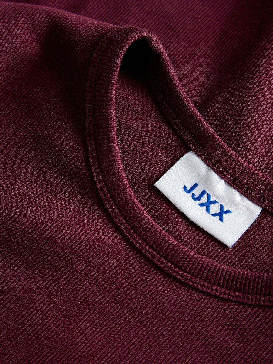 Jxfreya Str Ls Rib Tee Jrs Noos - AW26 van JJXX – Tops voor dames | Meisjes Brugge