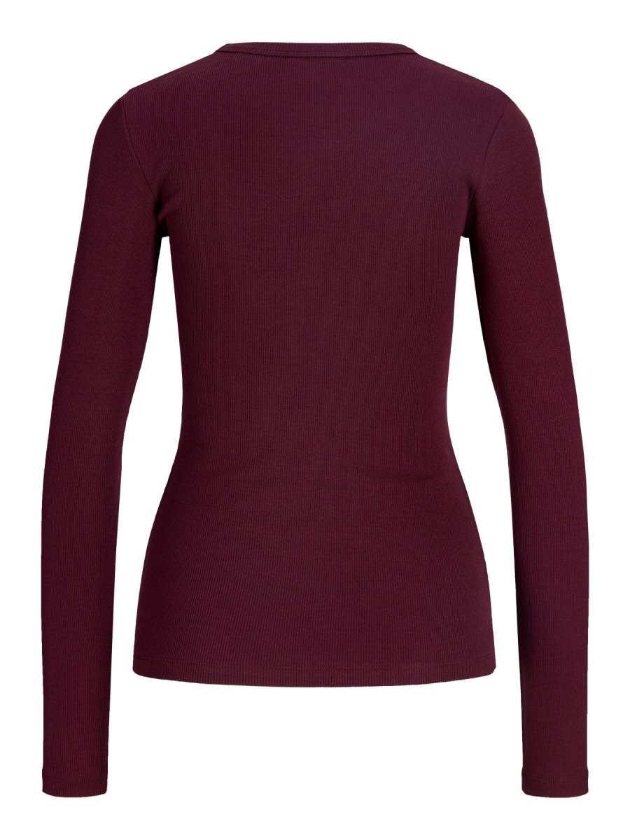 Jxfreya Str Ls Rib Tee Jrs Noos - AW26 van JJXX – Tops voor dames | Meisjes Brugge
