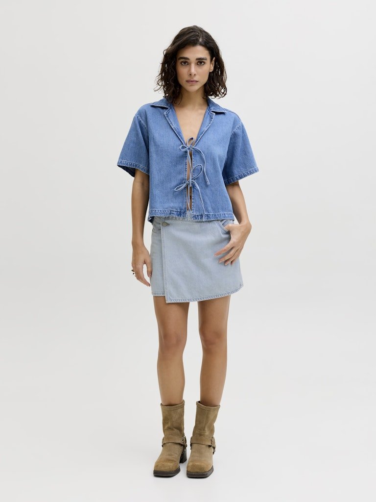 Jxgreta Hw Denim Skort - SS26 – Shorts voor dames in kleur | Meisjes