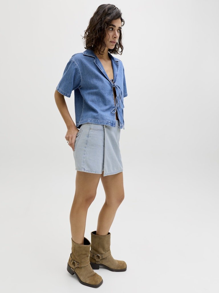Jxgreta Hw Denim Skort - SS26 van JJXX – Shorts voor dames | Meisjes Brugge
