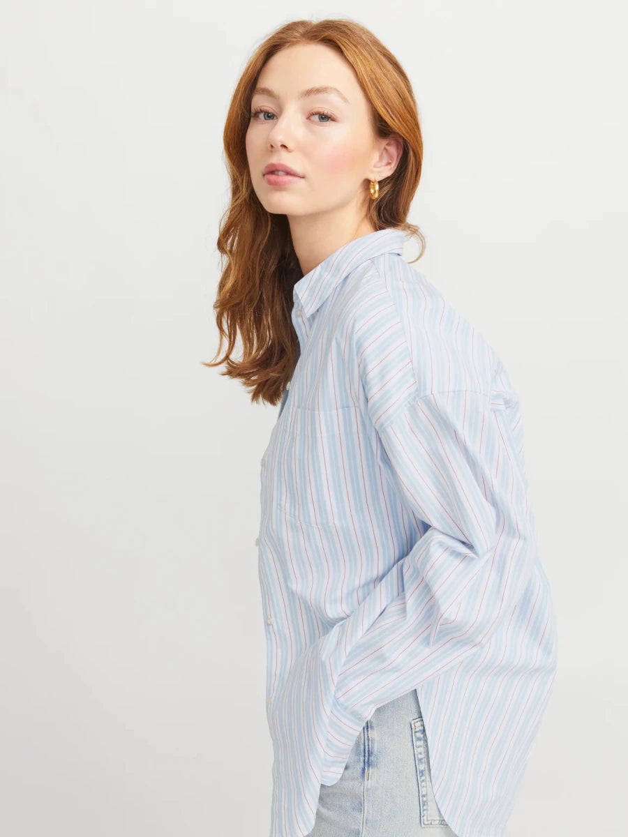 Jxjamie Ls Relaxed Poplin Shirt Noos van Pieces – Shirts voor dames | Meisjes Brugge