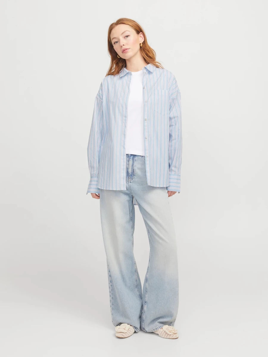 Jxjamie Ls Relaxed Poplin Shirt Noos van Pieces – Shirts voor dames | Meisjes Brugge