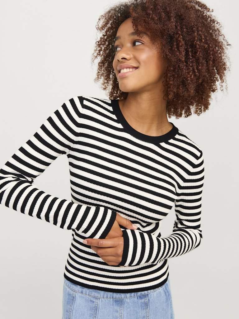 Pulls Jxjodi Tight Stripe Crew Neck Knit Noos van JJXX