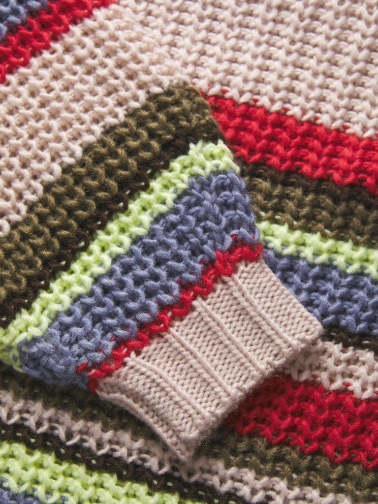 Pulls - Jxkelly Chunky Stripe Crew Neck Knit van JJXX