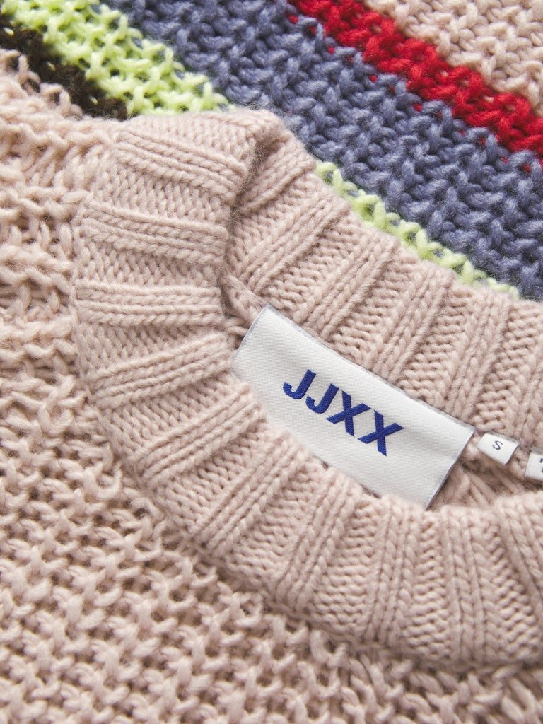 Pulls - Jxkelly Chunky Stripe Crew Neck Knit van JJXX