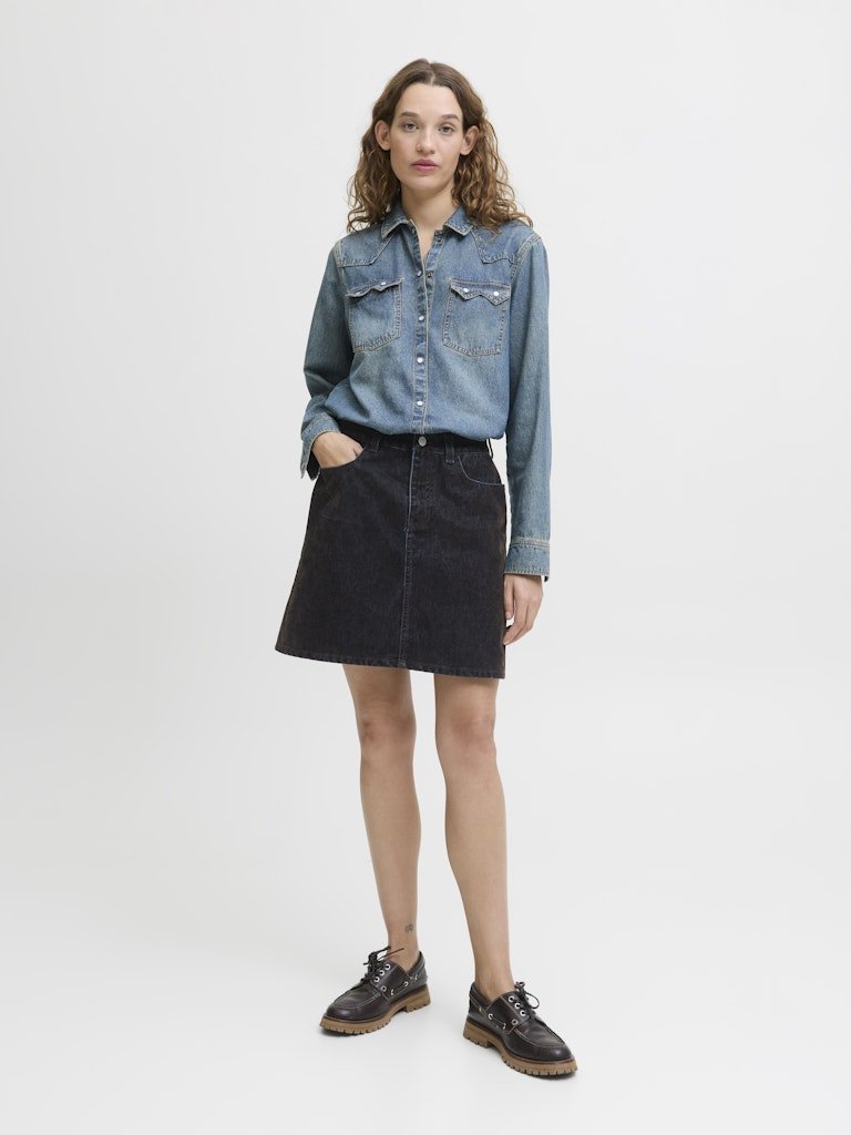 Jxmia Flock Short Denim Skirt - koop Rokken van JJXX bij Meisjes Brugge