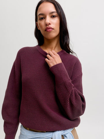 Jxmila Twist Crew Neck Knit Noos - AW26 van JJXX – Pulls voor dames | Meisjes Brugge
