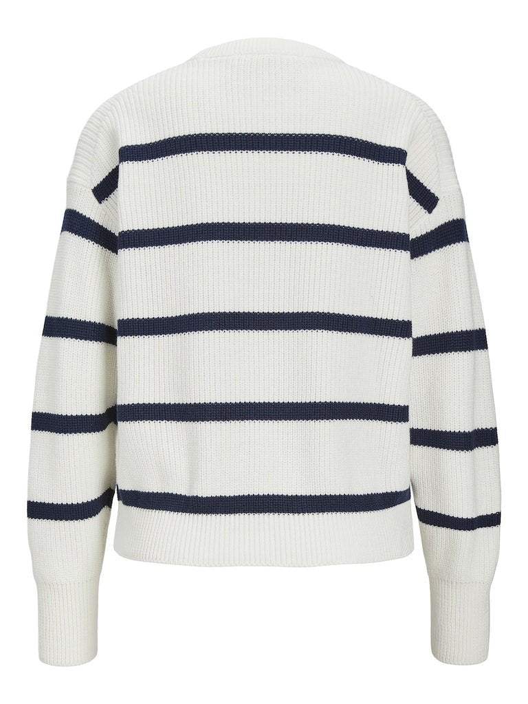 Pulls Jxmila Twist Stripe Crew Neck Knit van JJXX