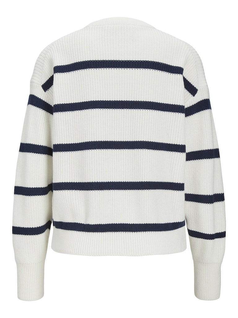 Jxmila Twist Stripe Crew Neck Knit van JJXX – Pulls voor dames | Meisjes Brugge