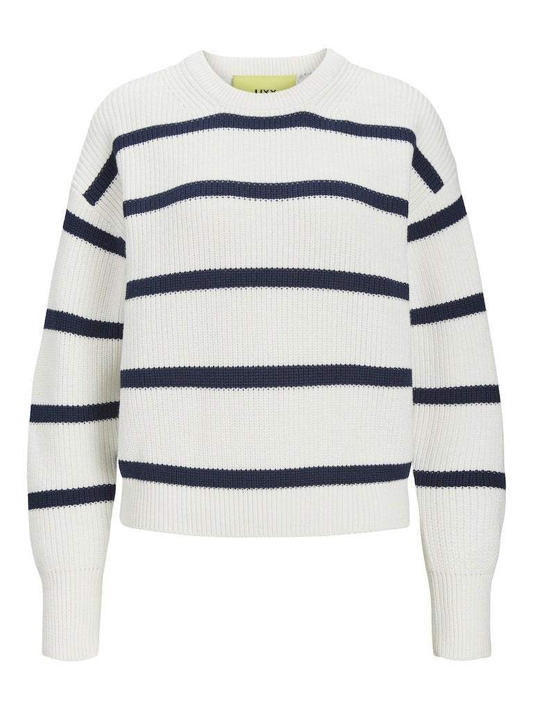 Jxmila Twist Stripe Crew Neck Knit van JJXX – Pulls voor dames | Meisjes Brugge