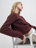 Cabernet Pulls - Jxmilly Structure Crew Neck Knit van JJXX
