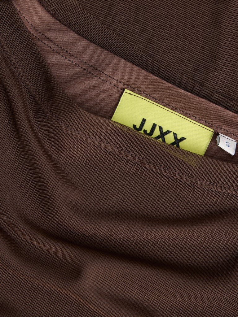 Jxminna Mesh Ls Boatneck Top van JJXX – Tops voor dames | Meisjes Brugge