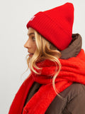 Fiery Red ONE SIZE Mutsen - Jxothelia Knit Beanie van JJXX